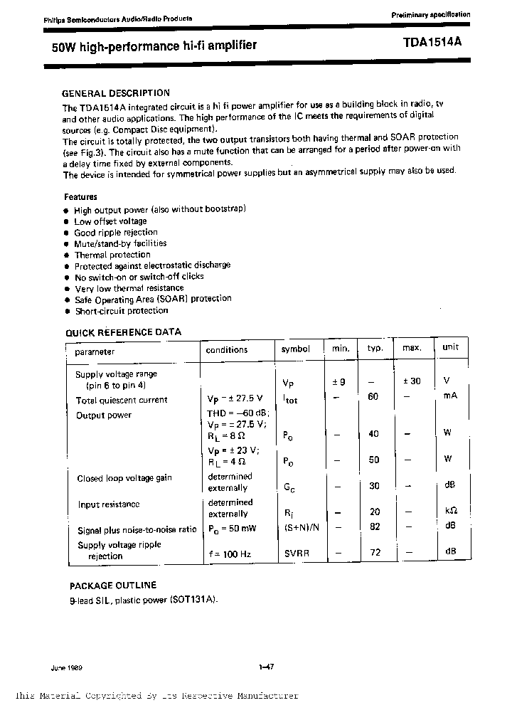 TDA1514AU_231737.PDF Datasheet