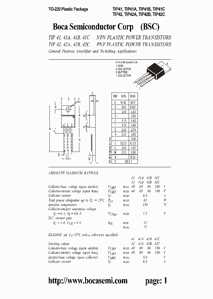 TIP41_303904.PDF Datasheet