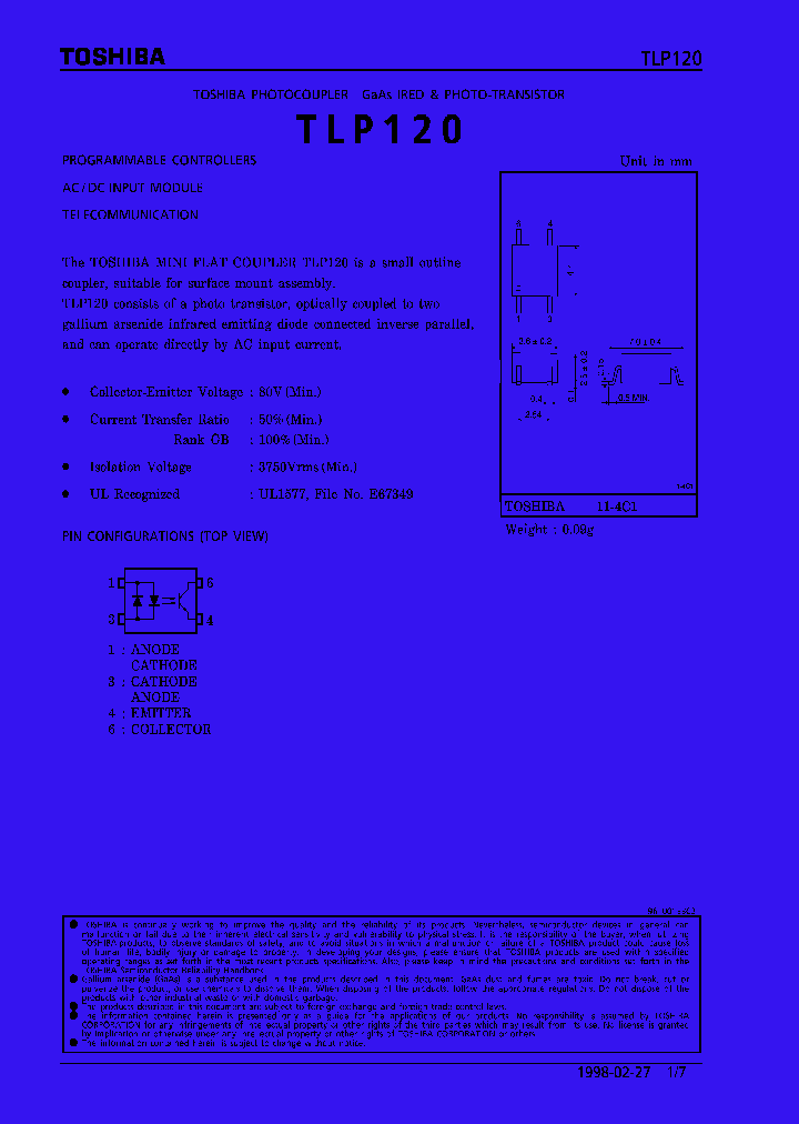 TLP120_282393.PDF Datasheet