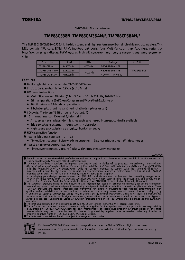 TMP88CM38AF_214732.PDF Datasheet