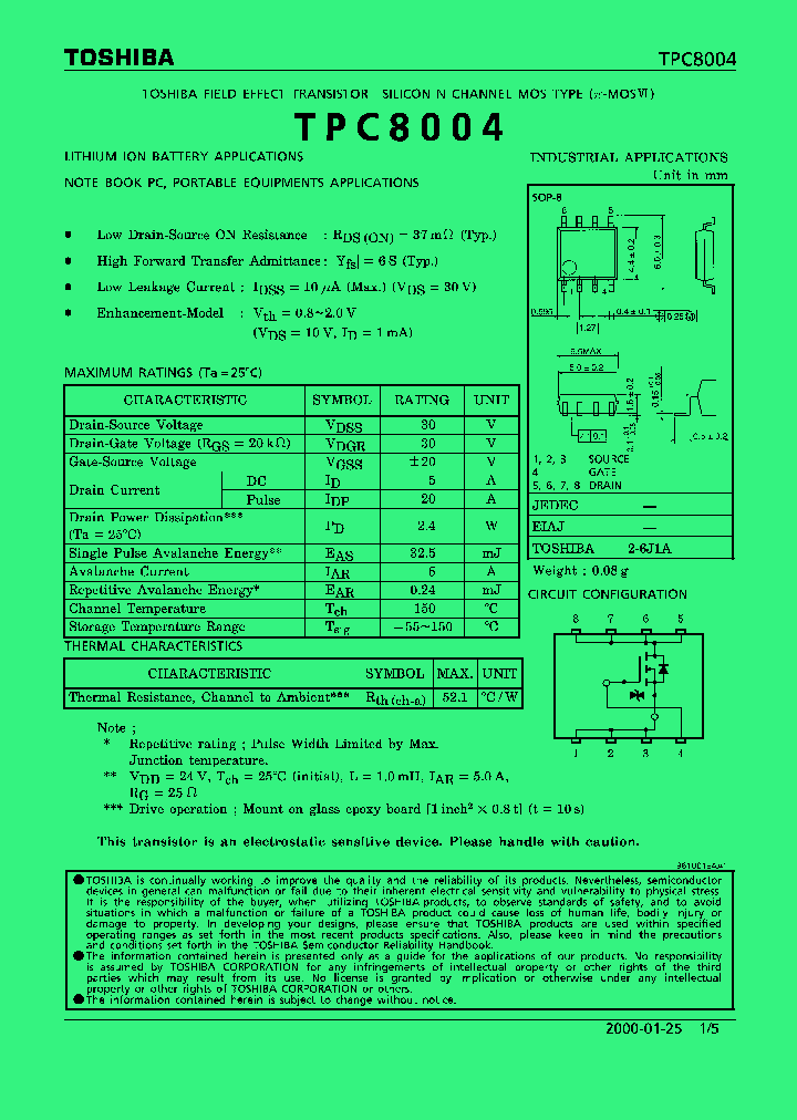 TPC8004_287269.PDF Datasheet