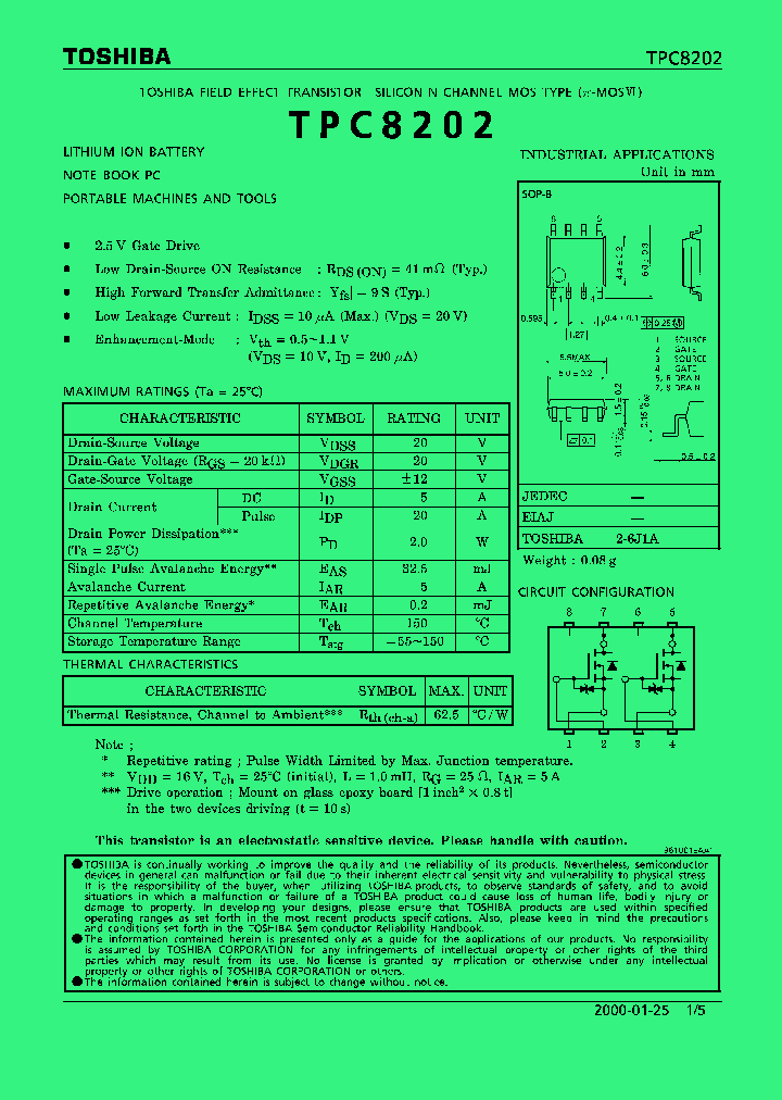 TPC8202_284766.PDF Datasheet