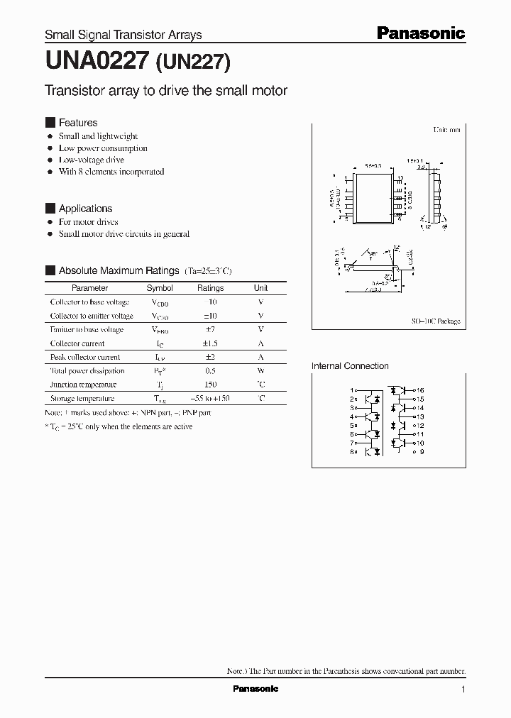 UNA0227_274862.PDF Datasheet