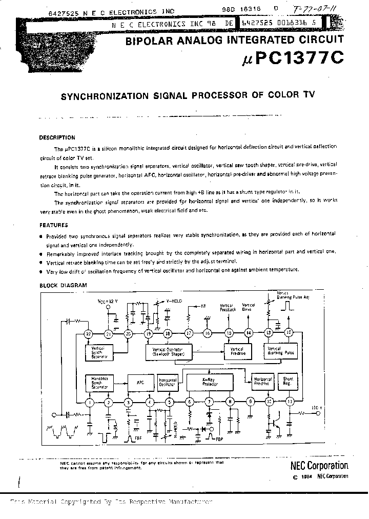 UPC1377C_276623.PDF Datasheet