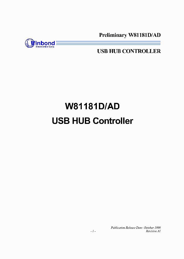 W81181AD_52643.PDF Datasheet