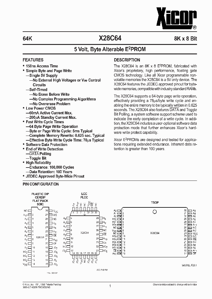 X28C64DMB-_268620.PDF Datasheet