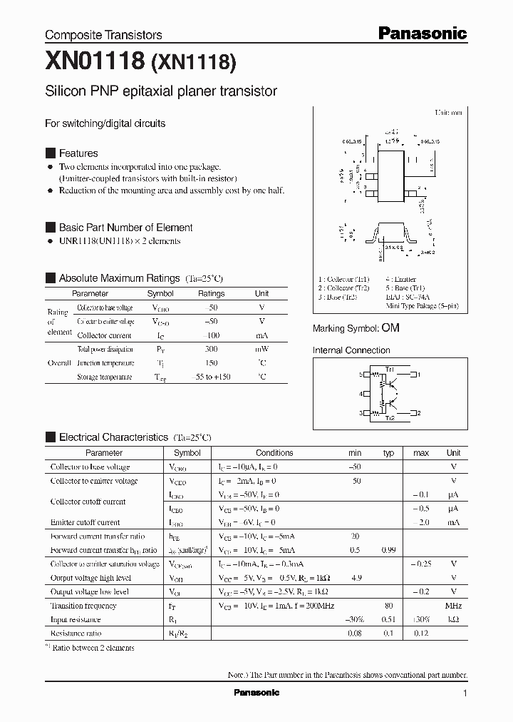 XN1118_282469.PDF Datasheet