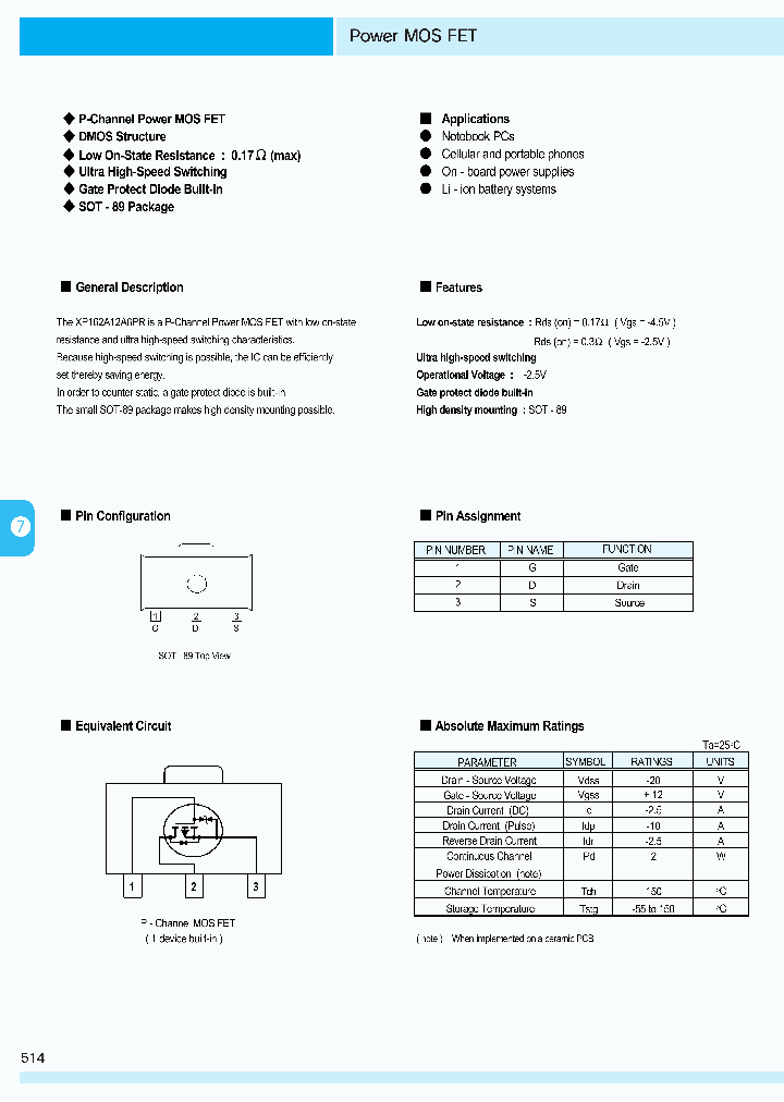 XP162A12A6PR_228539.PDF Datasheet