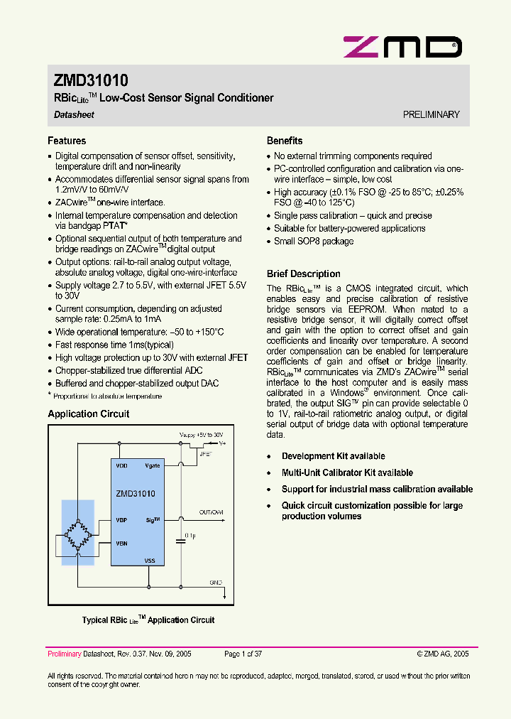 ZMD31010_283473.PDF Datasheet