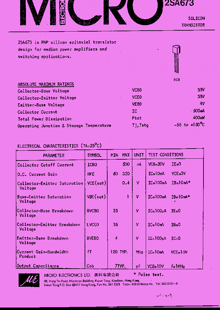 2SA673_259066.PDF Datasheet