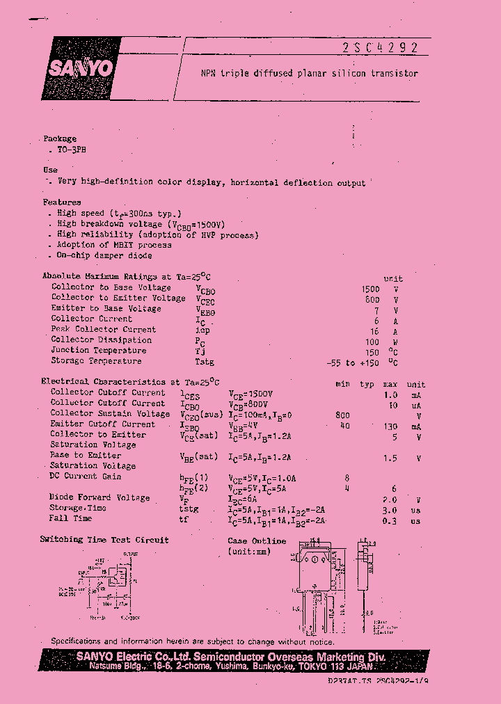 2SC4292_262215.PDF Datasheet