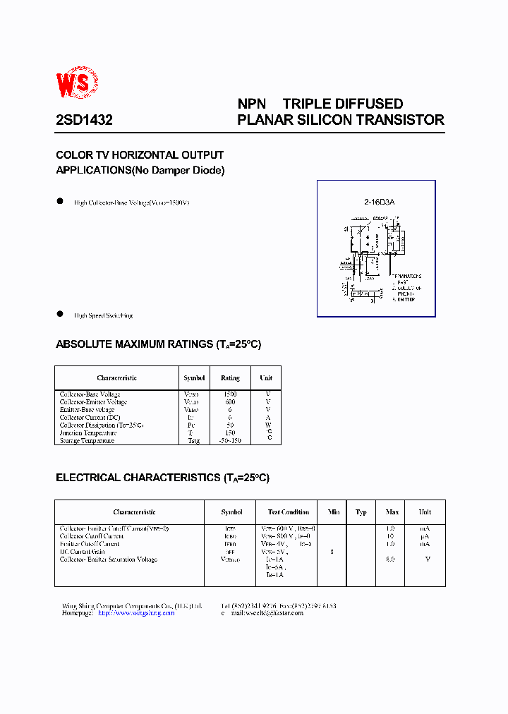 2SD1432_259169.PDF Datasheet