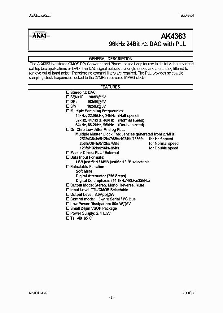 AK4363_241906.PDF Datasheet