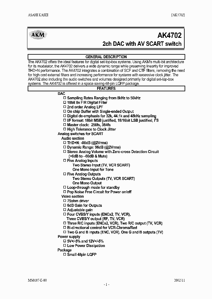 AK4702_266535.PDF Datasheet