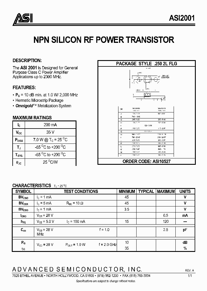 ASI2001_228013.PDF Datasheet