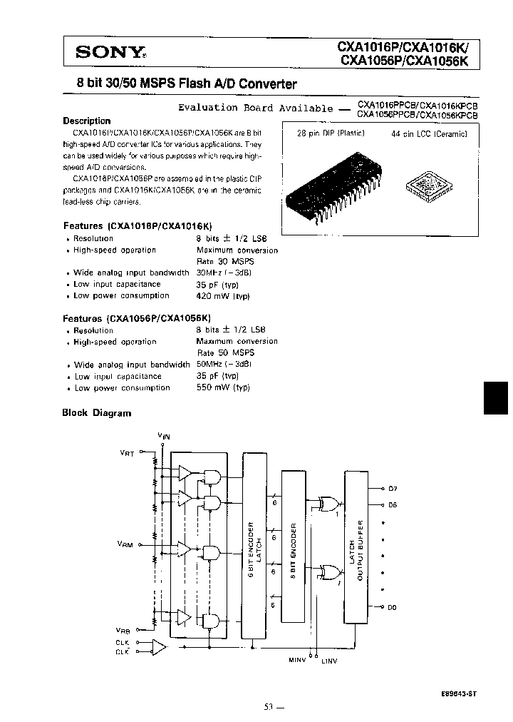 CXA1056K_258657.PDF Datasheet