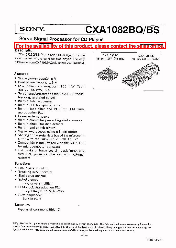 CXA1082BQ_203942.PDF Datasheet