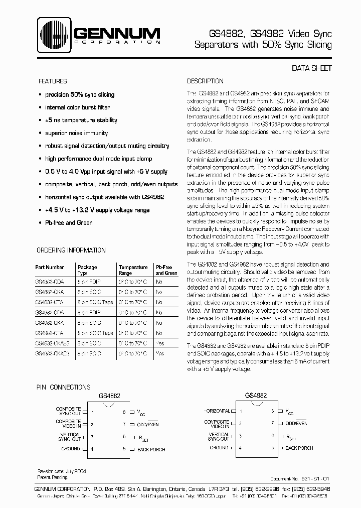 GS4882-CDA_249010.PDF Datasheet