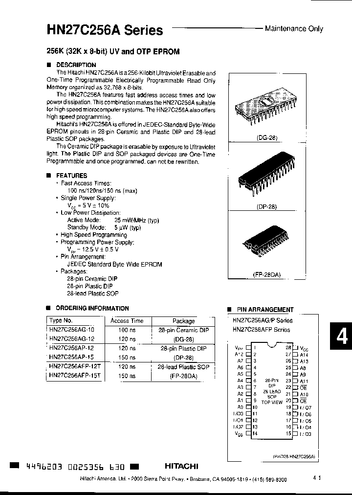 HN27C256A_222260.PDF Datasheet