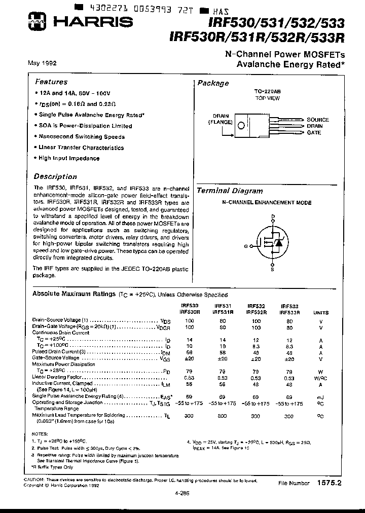 IRF533R_269272.PDF Datasheet