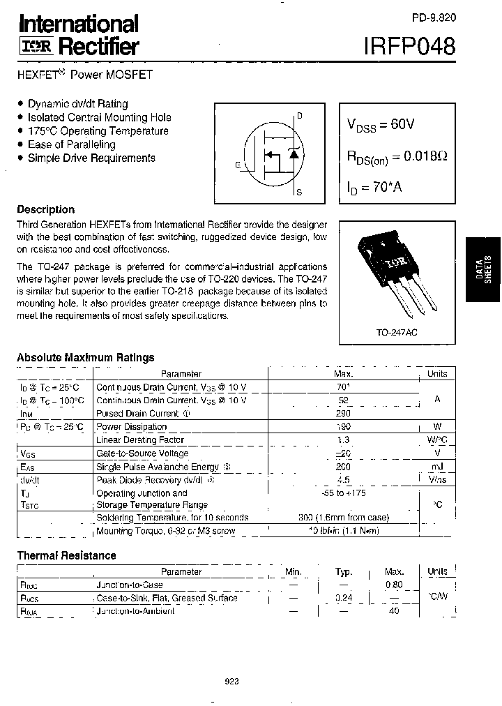 IRFP048_224377.PDF Datasheet