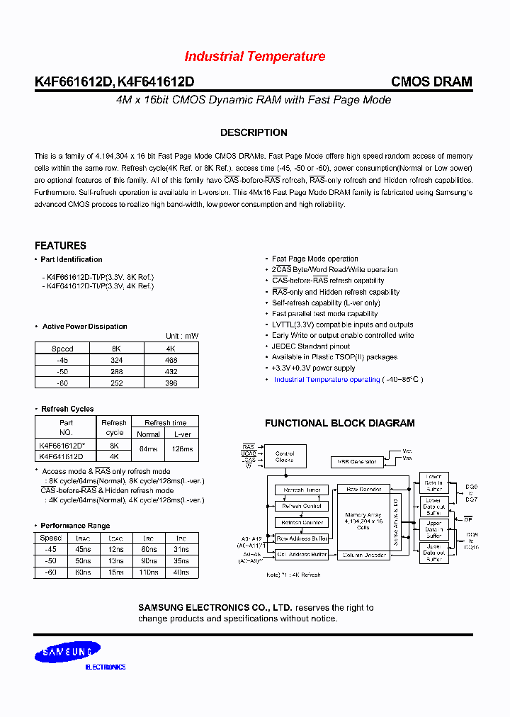 K4F641612D_239301.PDF Datasheet