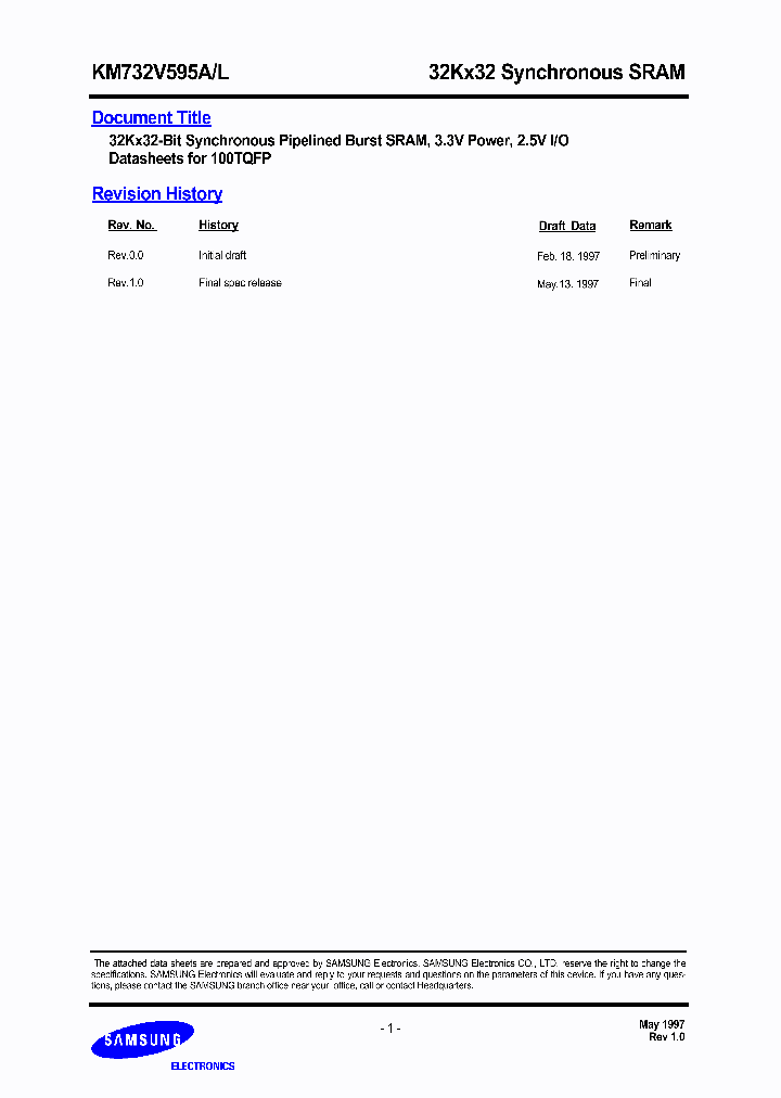 KM732V595A_235498.PDF Datasheet