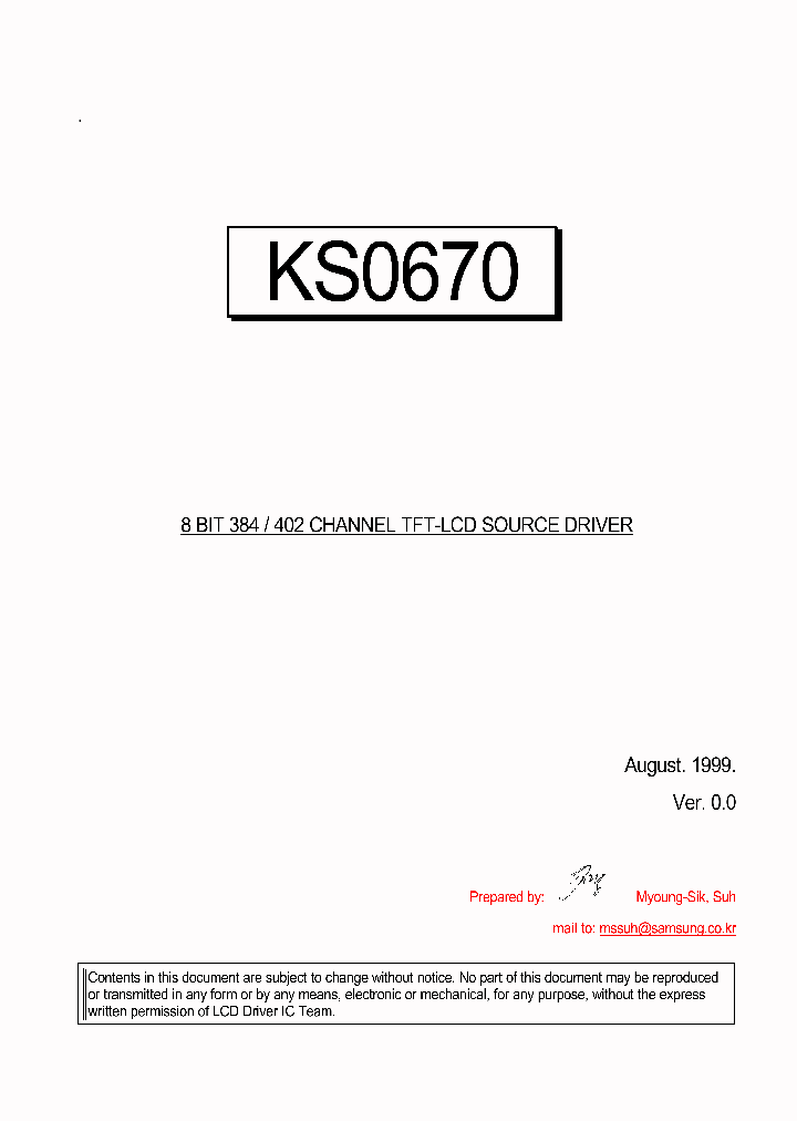 KS0670_204460.PDF Datasheet
