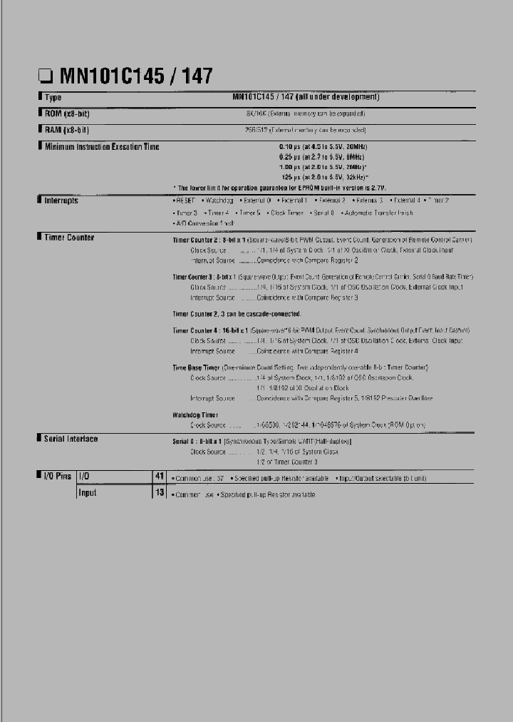 MN101C145_255429.PDF Datasheet