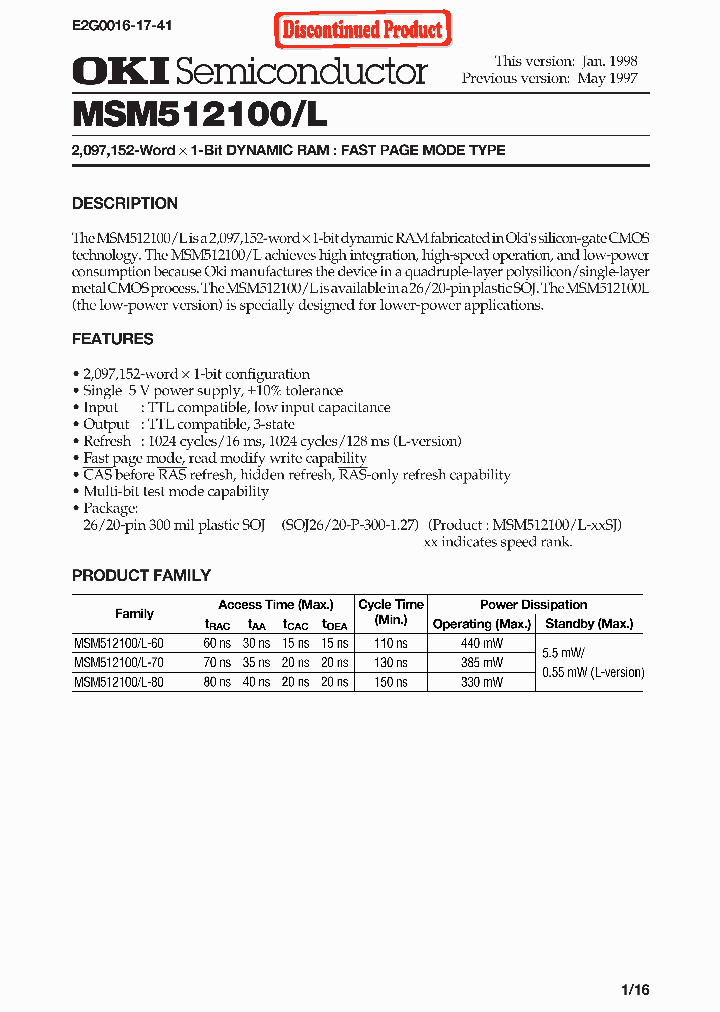 MSM512100_244605.PDF Datasheet