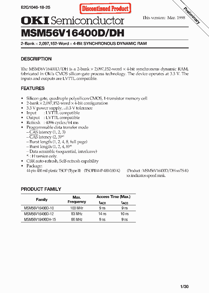 MSM56V16400D_248424.PDF Datasheet