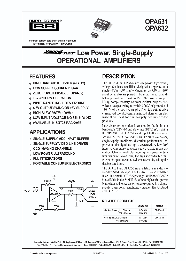 OPA632N_239461.PDF Datasheet