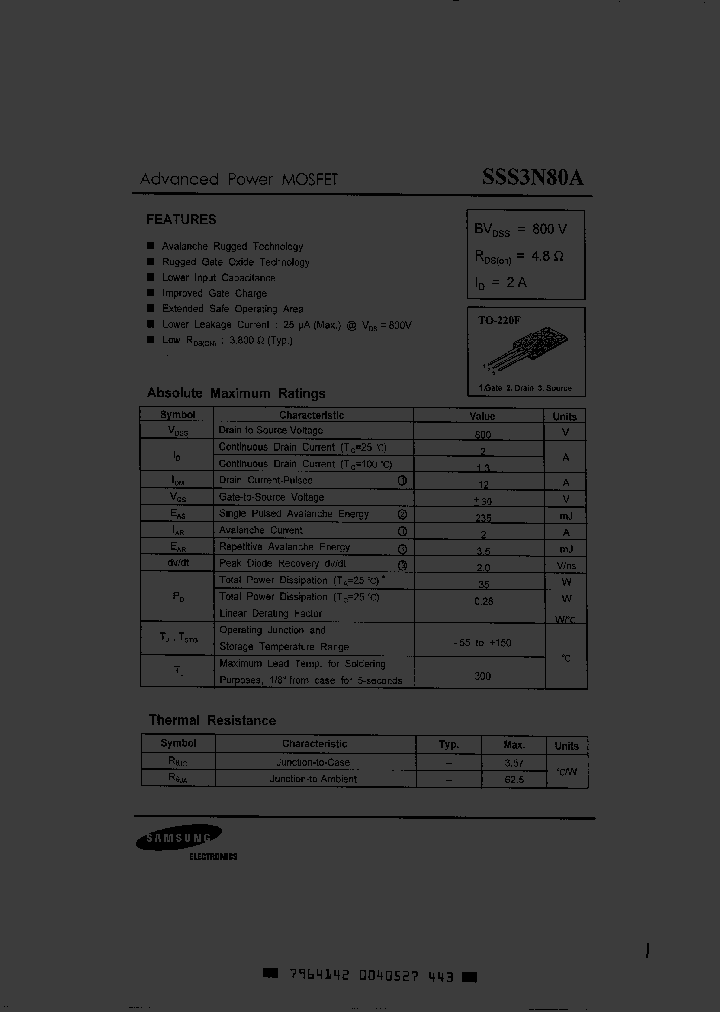 SSS3N80A_255726.PDF Datasheet