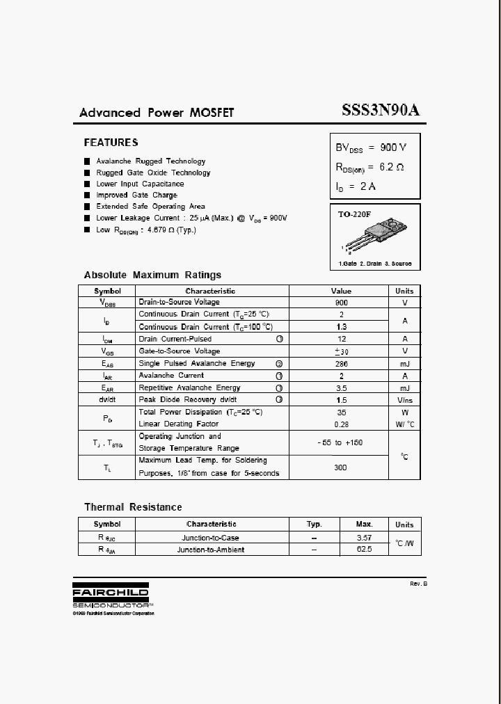 SSS3N90A_255727.PDF Datasheet