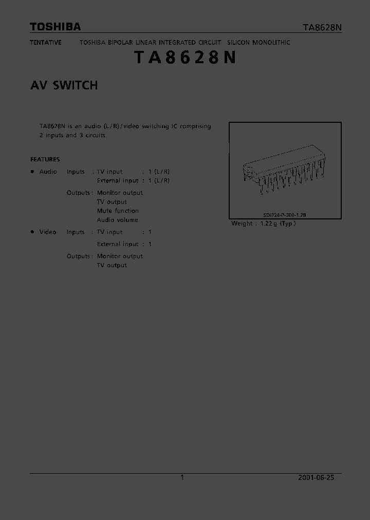 TA8628N_256338.PDF Datasheet