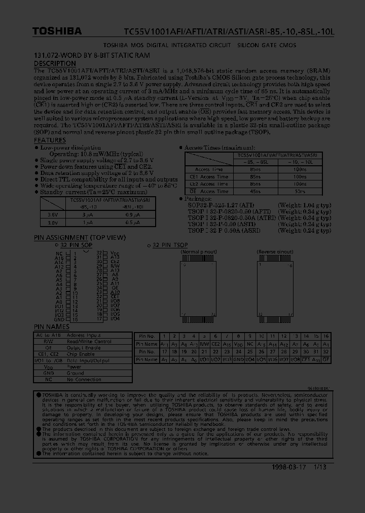 TC55V1001AFI_219107.PDF Datasheet