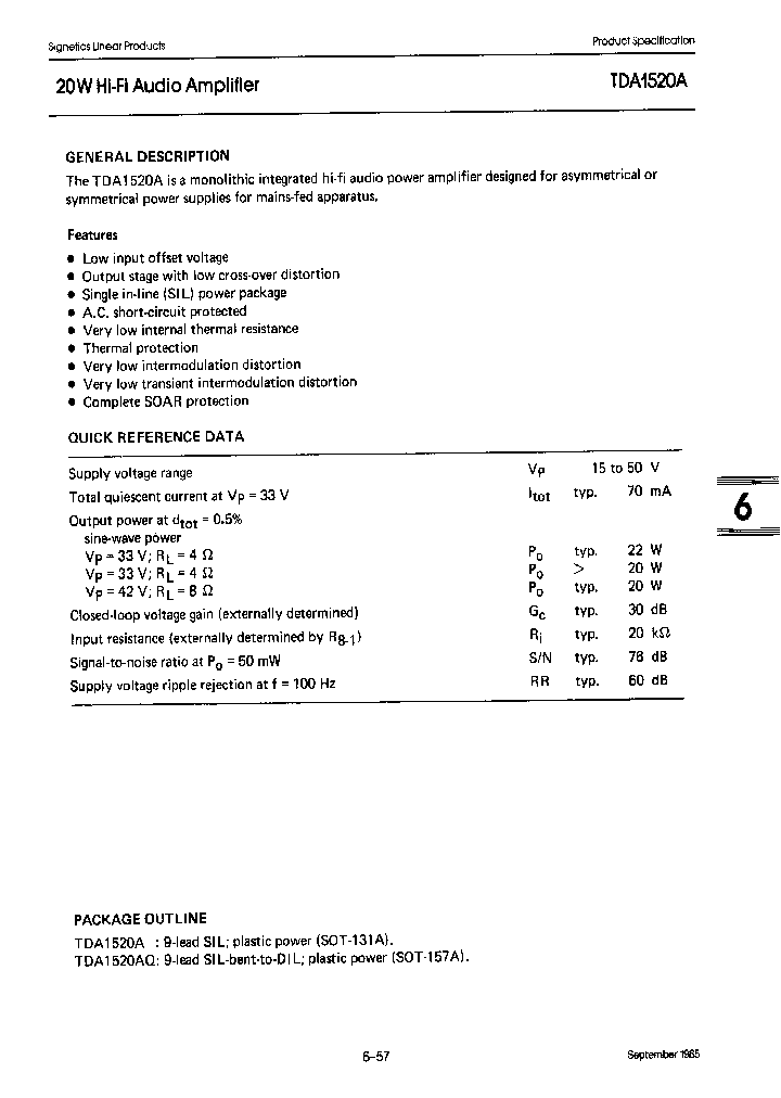 TDA1520A_269500.PDF Datasheet