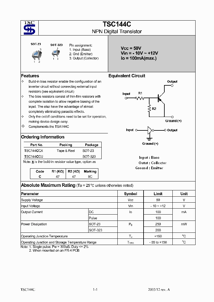 TSC144C_219434.PDF Datasheet