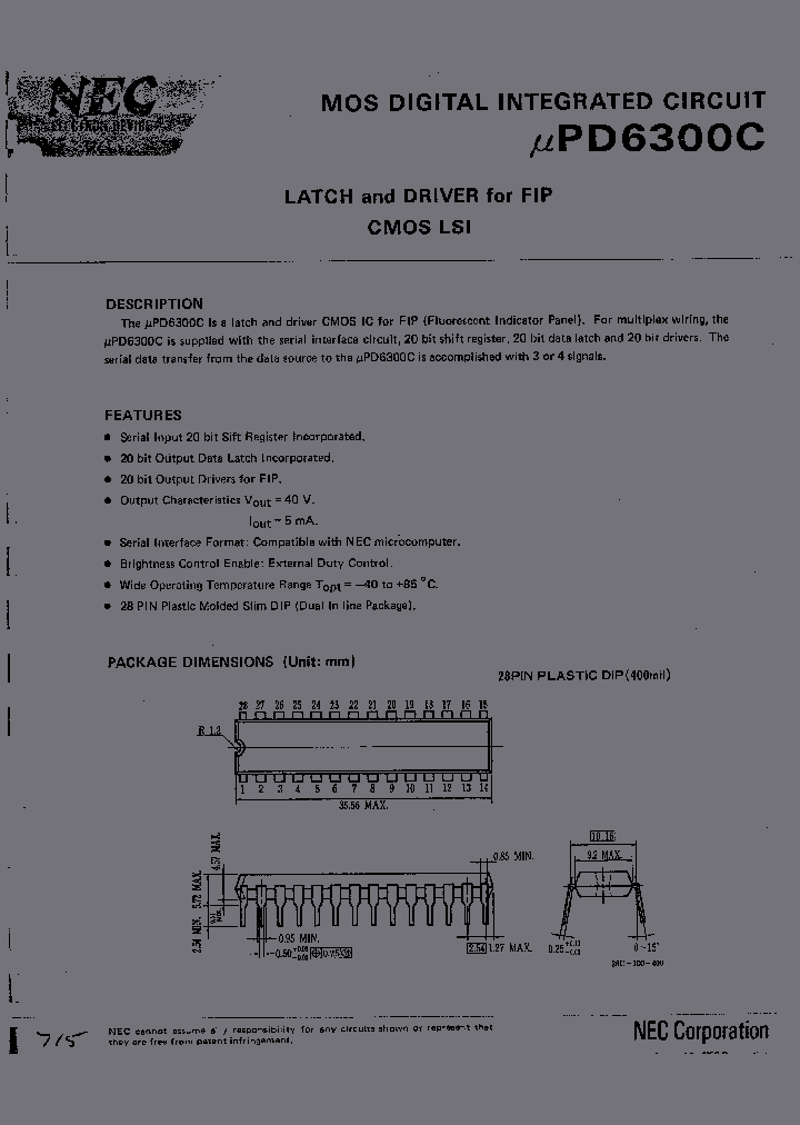 UPD6300C_226201.PDF Datasheet