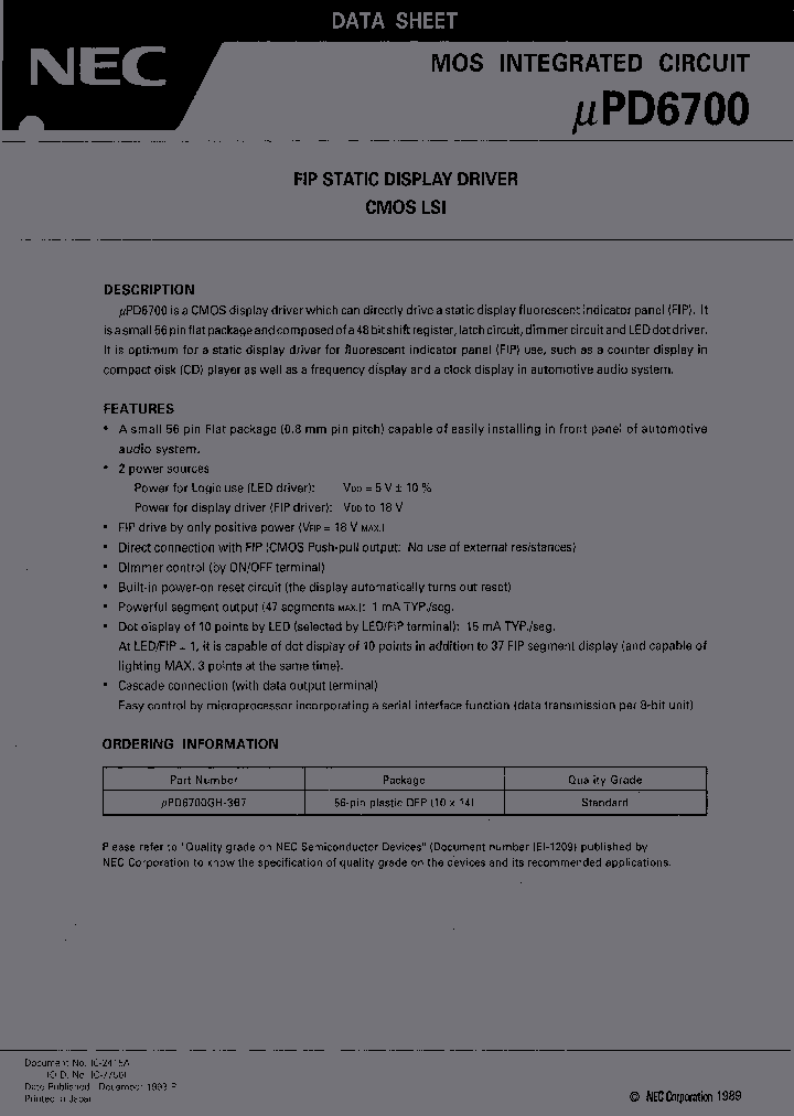 UPD6700_225413.PDF Datasheet