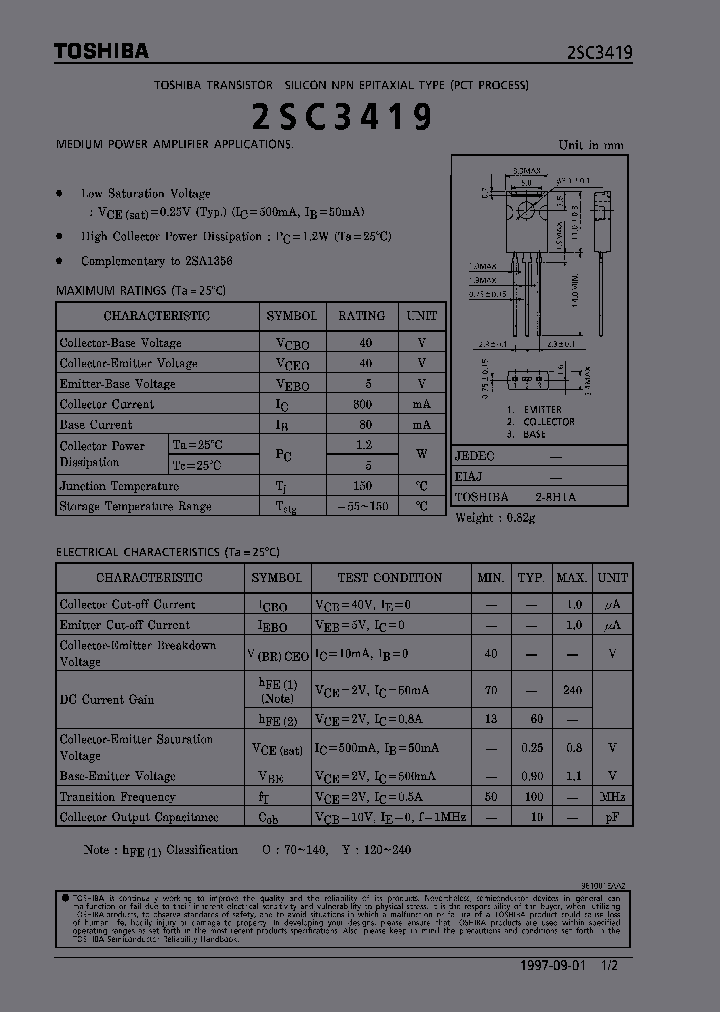 2SC3419_224138.PDF Datasheet