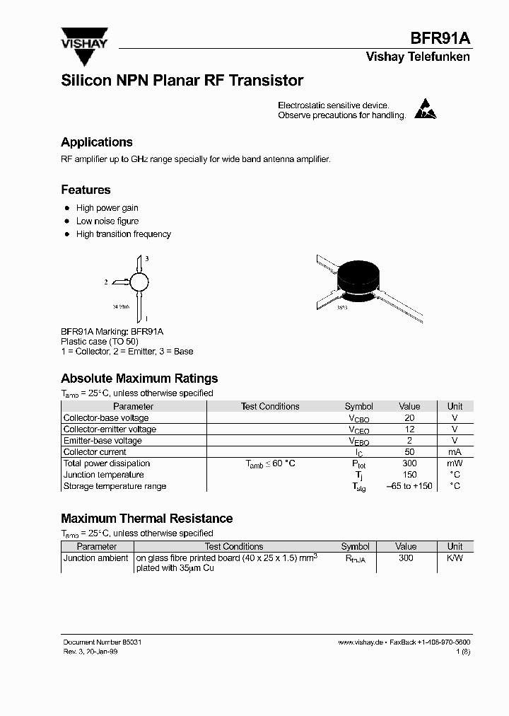 BFR91A_246861.PDF Datasheet