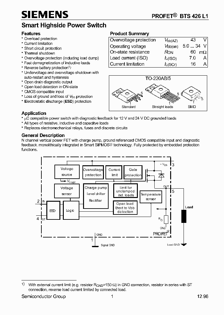 BTS426L1_218591.PDF Datasheet