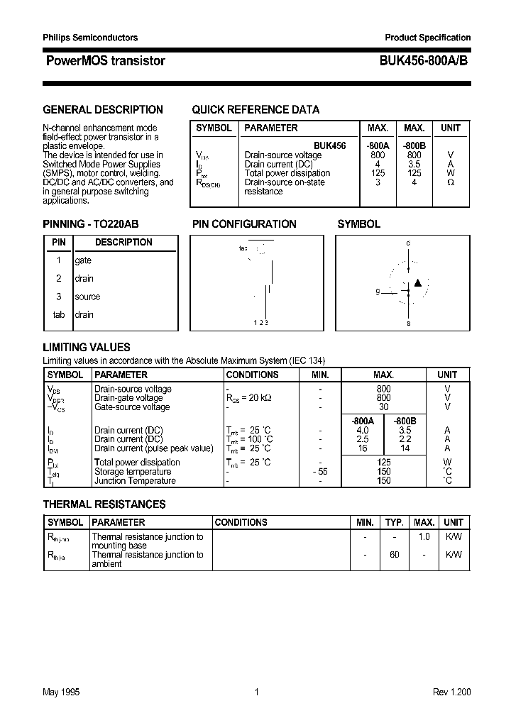 BUK456-800_233087.PDF Datasheet