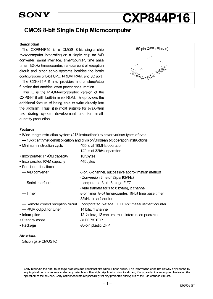 CXP844P16_214843.PDF Datasheet