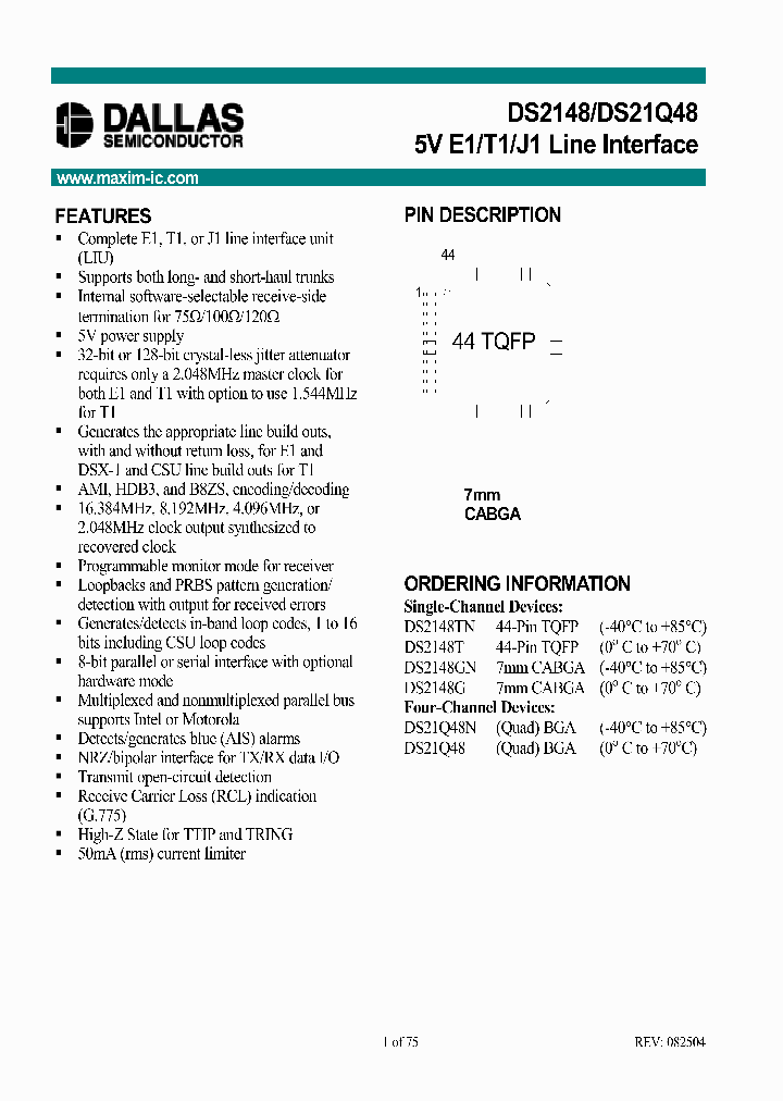 DS21Q48_122355.PDF Datasheet