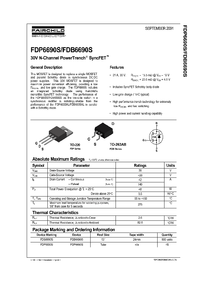 FDP6690_227474.PDF Datasheet