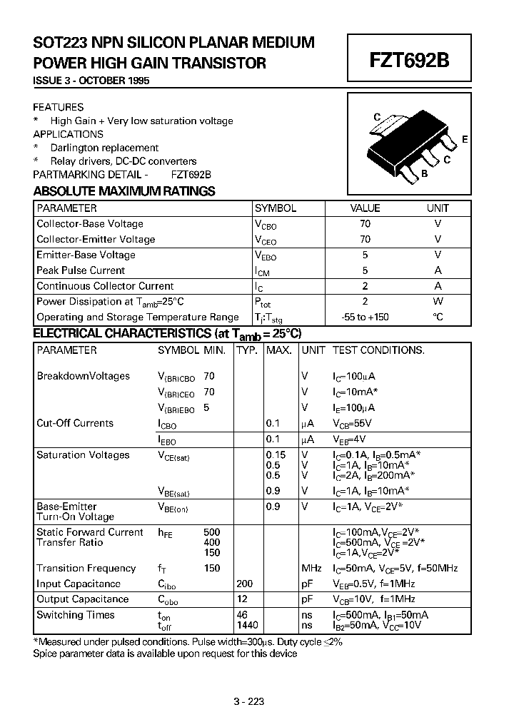 FZT692B_271755.PDF Datasheet