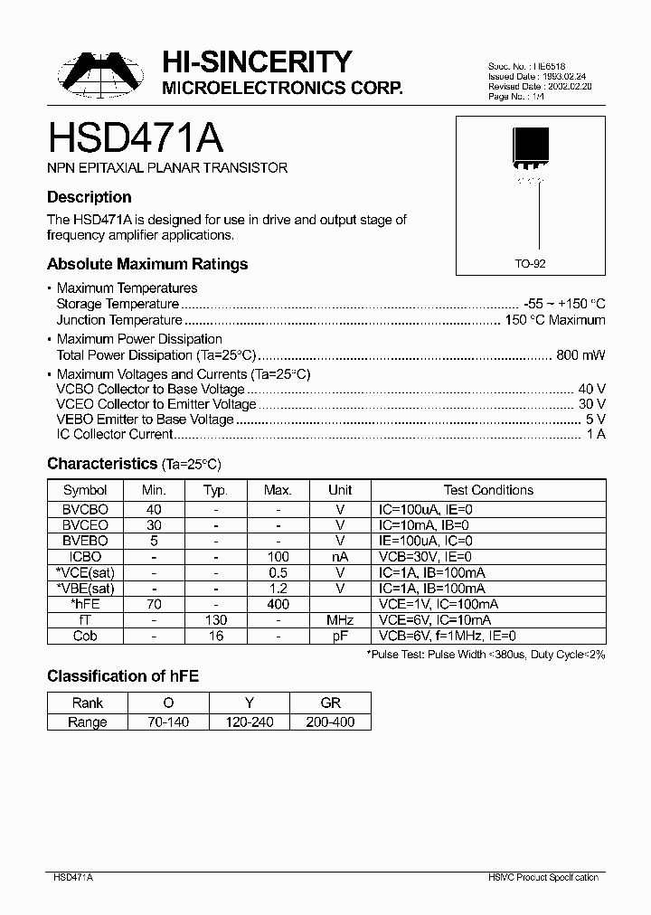 HSD471A_216456.PDF Datasheet