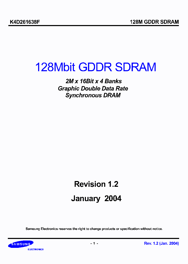 K4D261638F-TC33_71327.PDF Datasheet